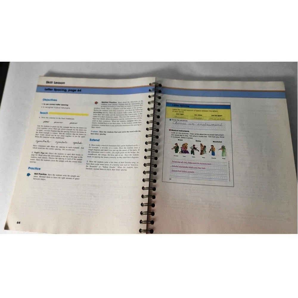 HBJ Handwriting Teacher's Edition Resource Book 3rd Grade Homeschool